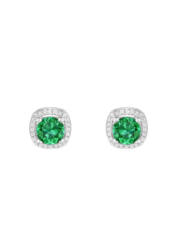 Giva 925 Sterling Silver Green Galaxy Earrings