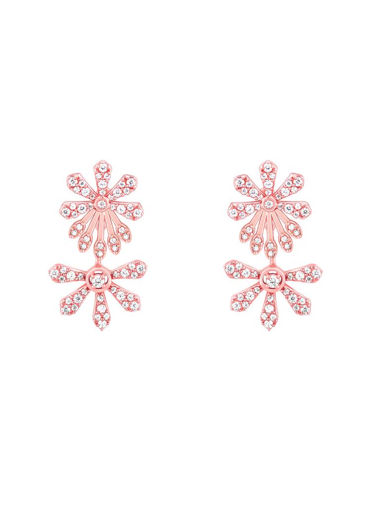Giva 925 Sterling Silver Bhumi Rose Gold Melodic Musli Convertible Earring