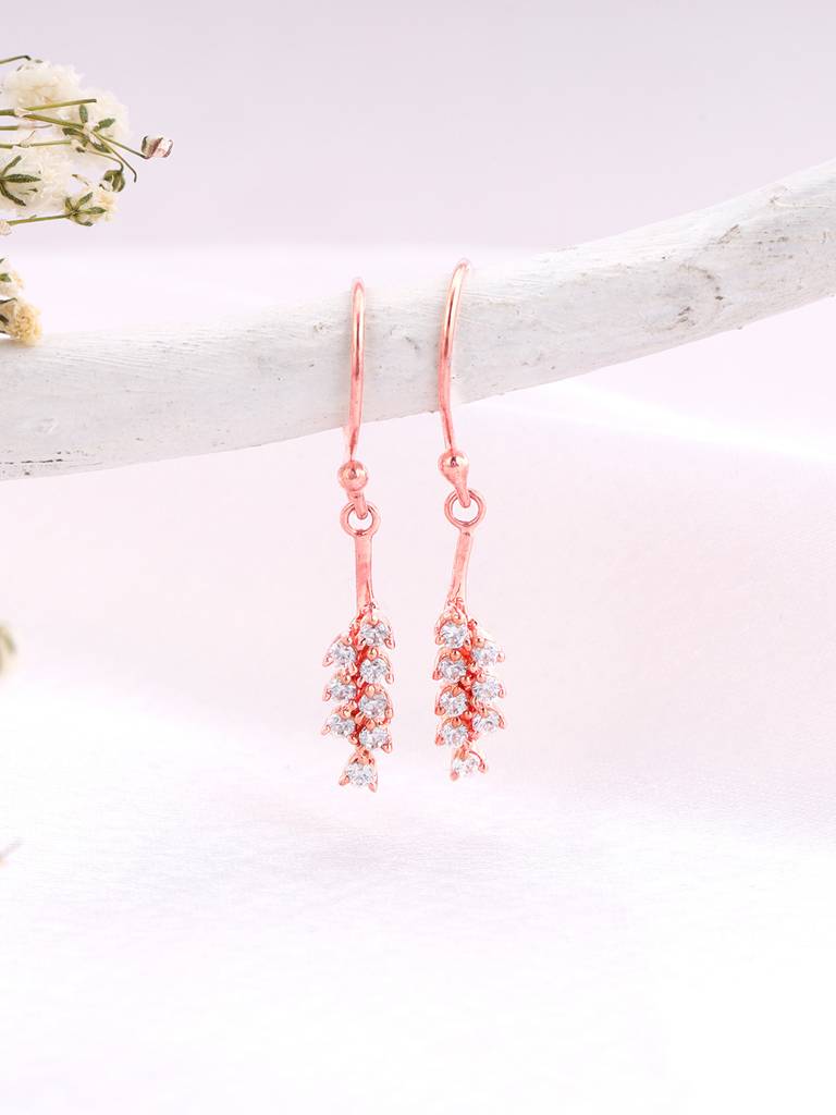 Giva 925 Sterling Silver Bhumi Rose Gold Simply Bell Mallow Earring