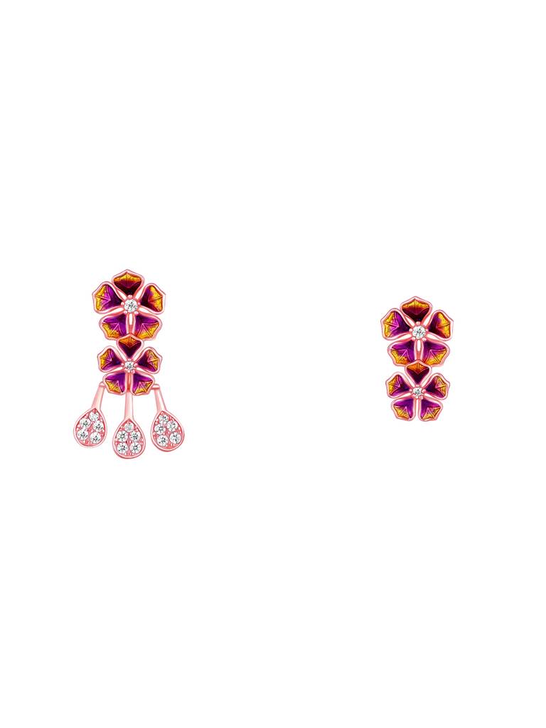 Giva 925 Sterling Silver Bhumi Rose Gold Blissful Bell Mellow Earrings