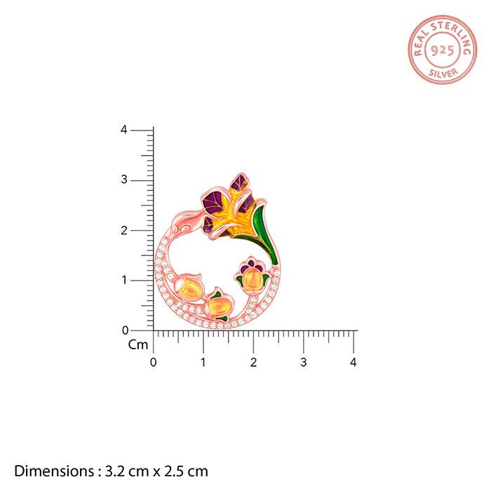 Giva 925 Silver Bhumi Rose Gold Graces Bell Mellow Earrings : ER02404