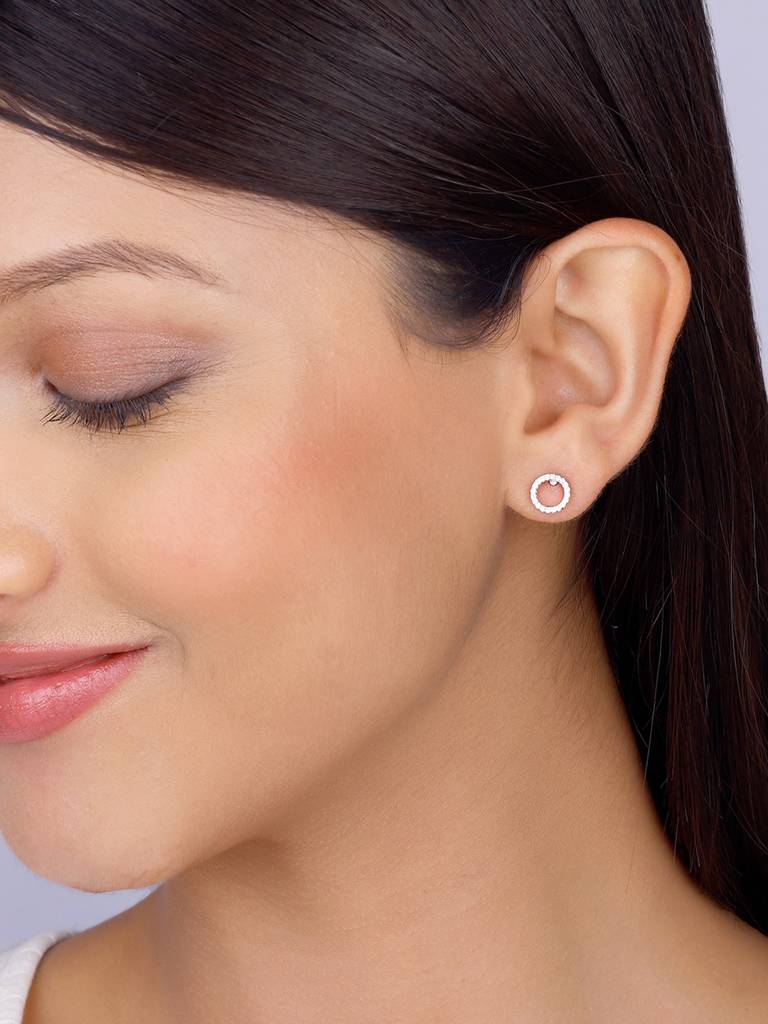 Giva 925 Sterling Silver Circle Of Joy Earrings