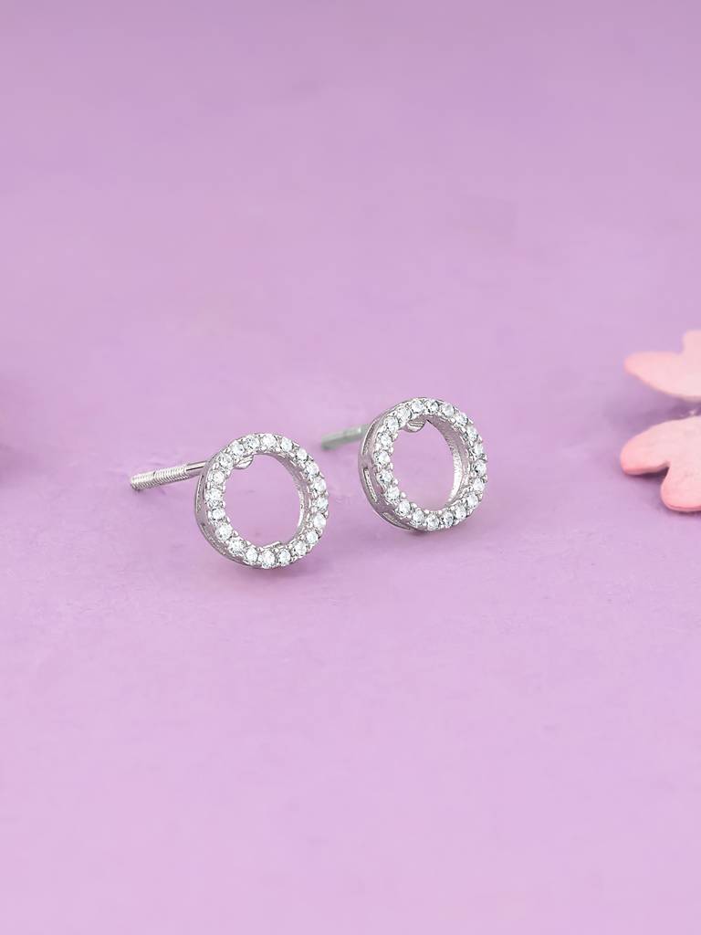 Giva 925 Sterling Silver Circle Of Joy Earrings