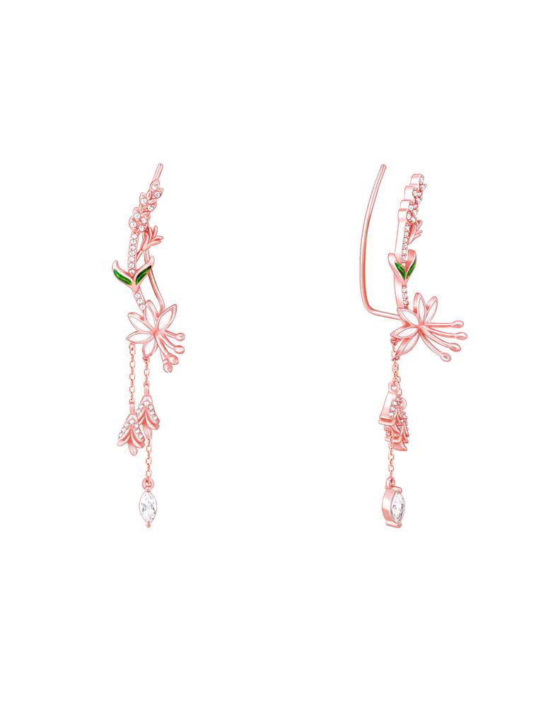 Giva 925 Silver Bhumi Rose Gold Snowy Safed Musli Earrings : ER02423