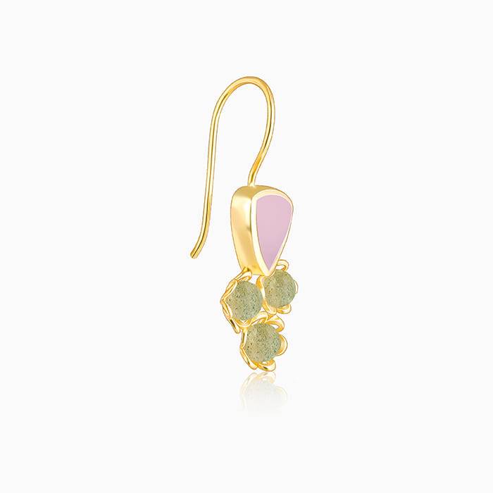 Giva 925 Sterling Silver Golden Clover Chalcedony Earrings| Studs To Gift Women & Girls |  : ER02436