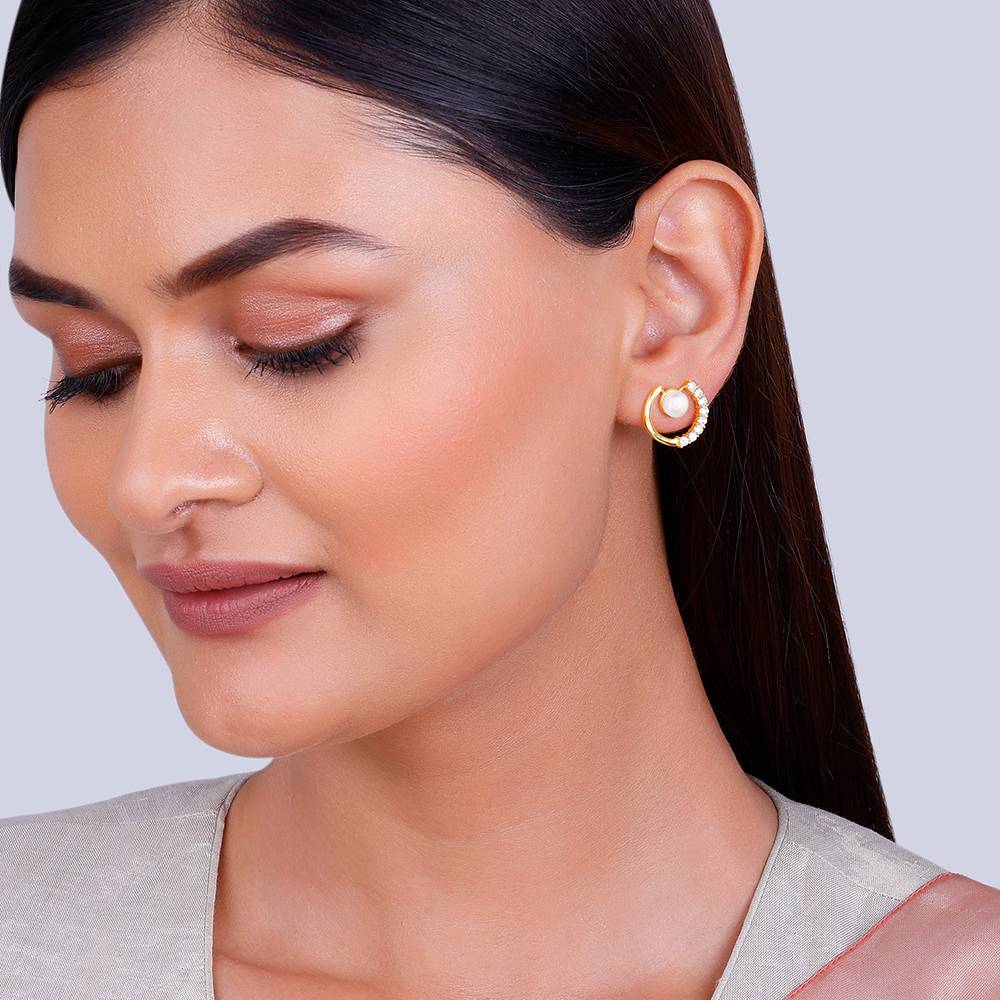 Giva 925 Silver Golden Encanto Earrings : ER02441