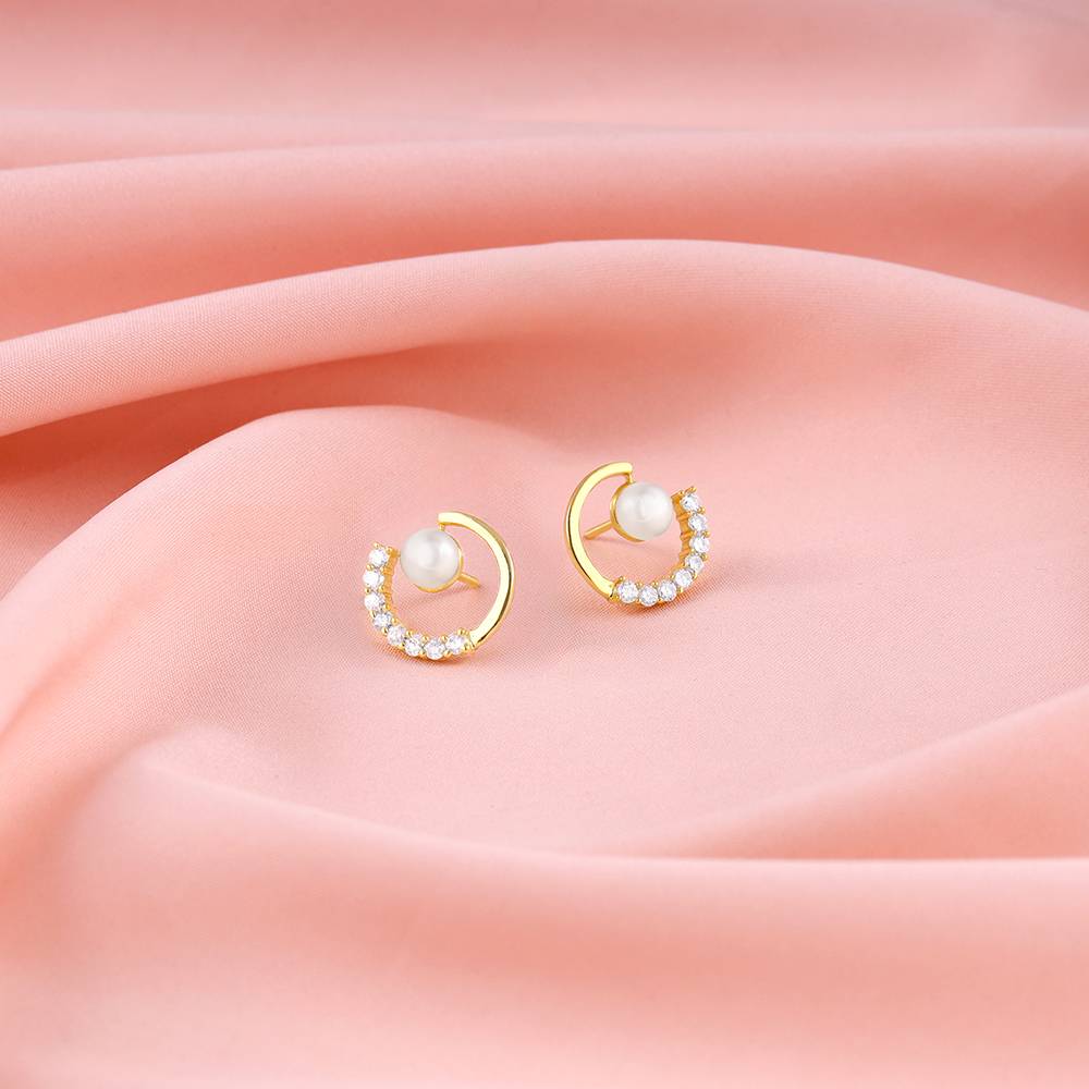 Giva 925 Silver Golden Encanto Earrings : ER02441