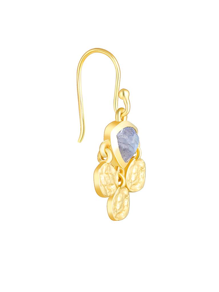 Giva 925 Silver Golden Chalcedony Dangler Earrings : ER02443