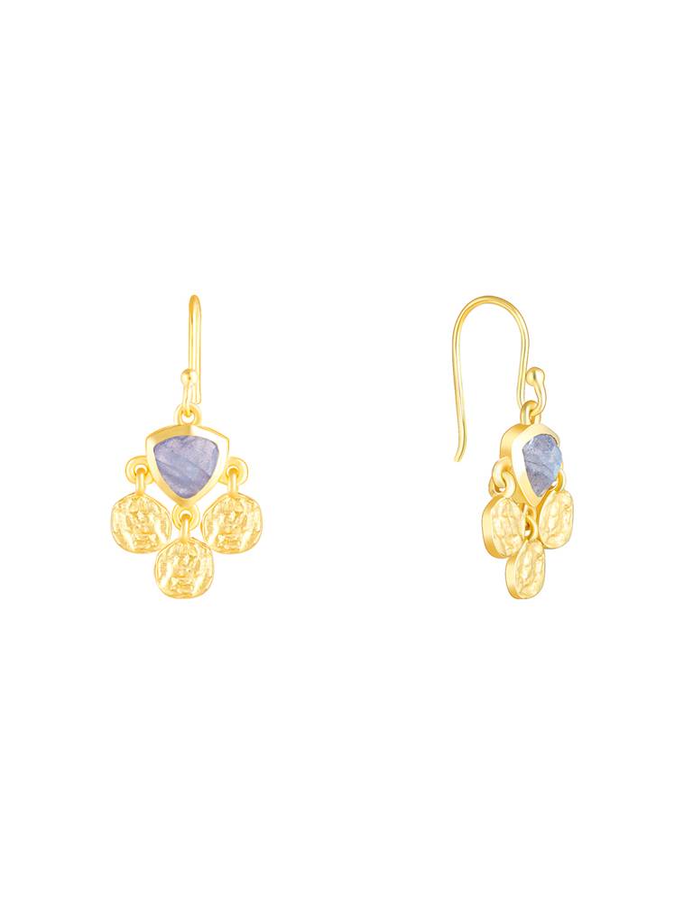 Giva 925 Silver Golden Chalcedony Dangler Earrings : ER02443