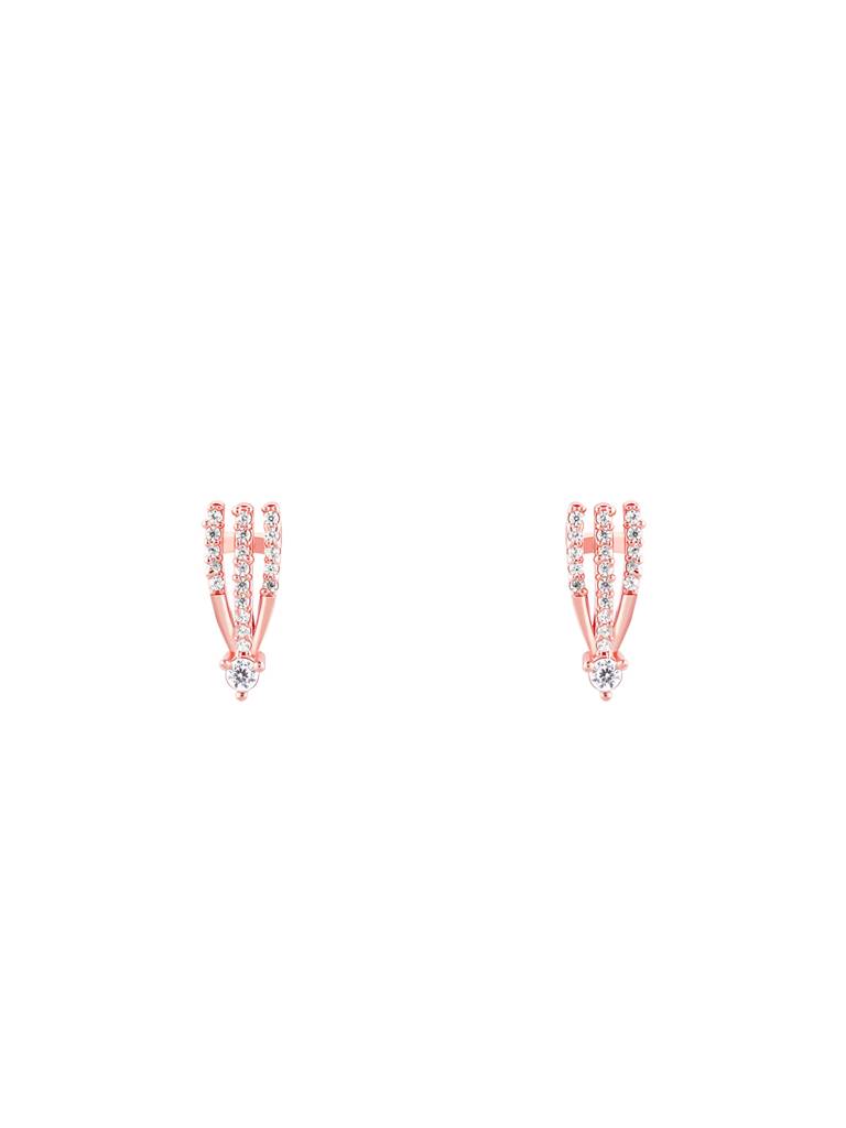 Giva 925 Sterling Silver Bhumi Rose Gold Rani Ebony Convertible Earring