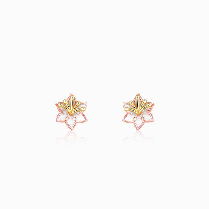 Giva 925 Silver Bhumi Rose Gold Captivating Musli Earrings : ER02492