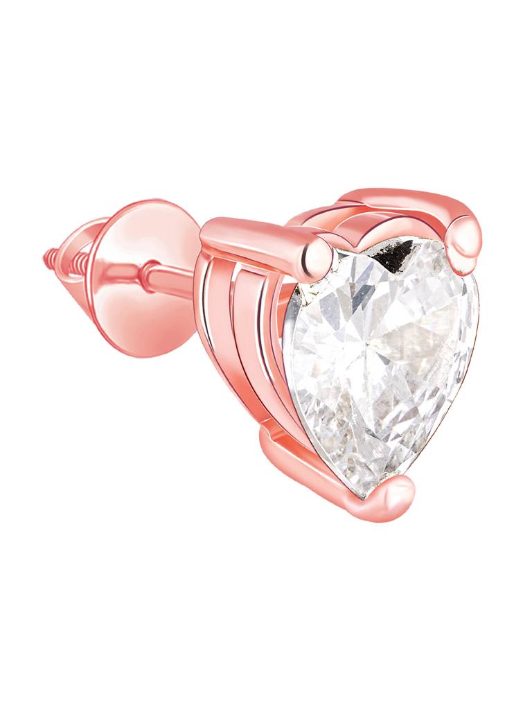Giva 925 Sterling Silver Rose Gold Leafy Heart Set