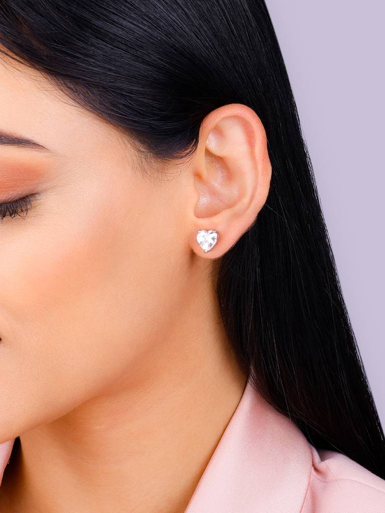 Giva 925 Sterling Silver Rose Gold Leafy Heart Set