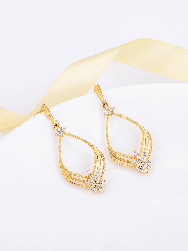 Giva 925 Sterling Silver Golden Princess Earrings