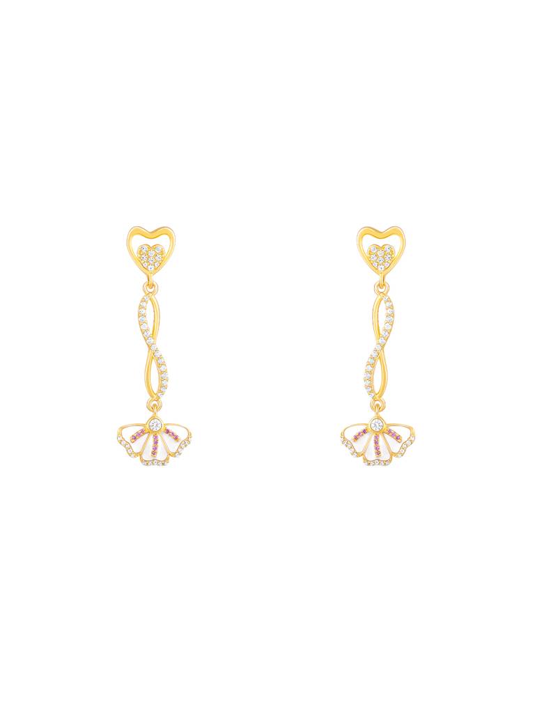 Giva 925 Sterling Silver Bhumi Golden Eye Bright Affection Earring