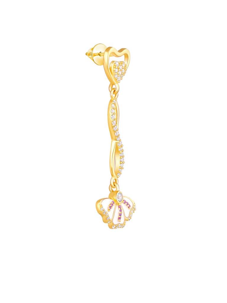 Giva 925 Sterling Silver Bhumi Golden Eye Bright Affection Earring