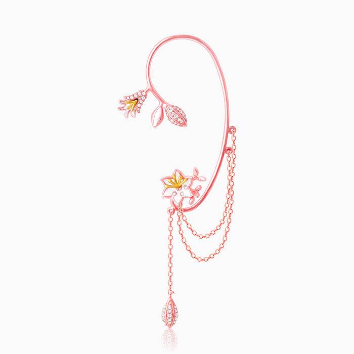 Giva 925 Silver Bhumi Rose Gold And Golden Dazzling Musli Ear Cuffs : ER02504