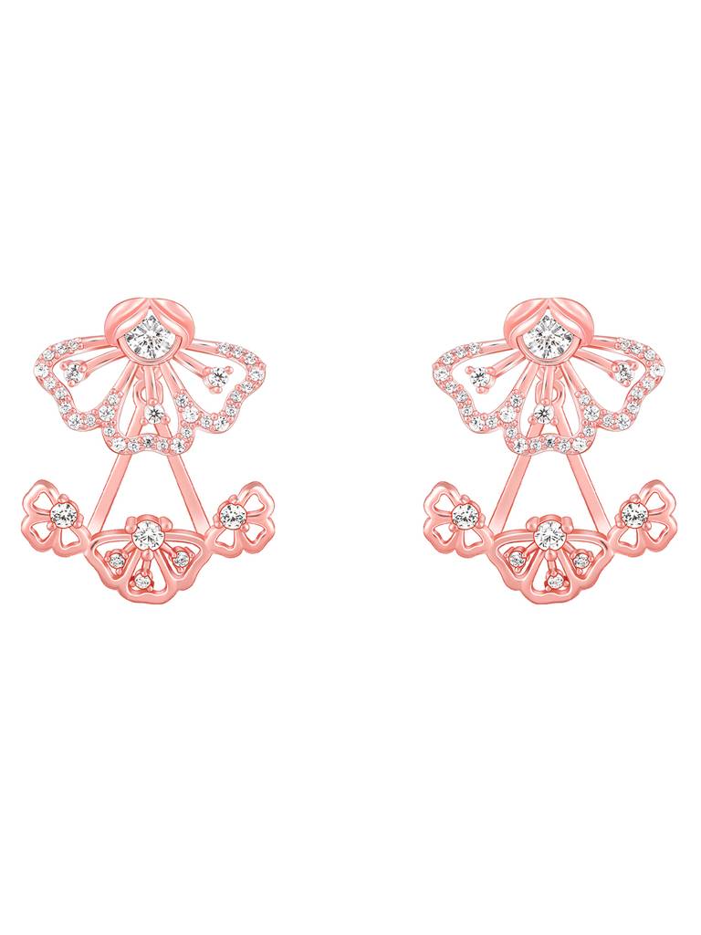 Giva 925 Sterling Silver Bhumi Rose Gold Eyebright Convertible Earring