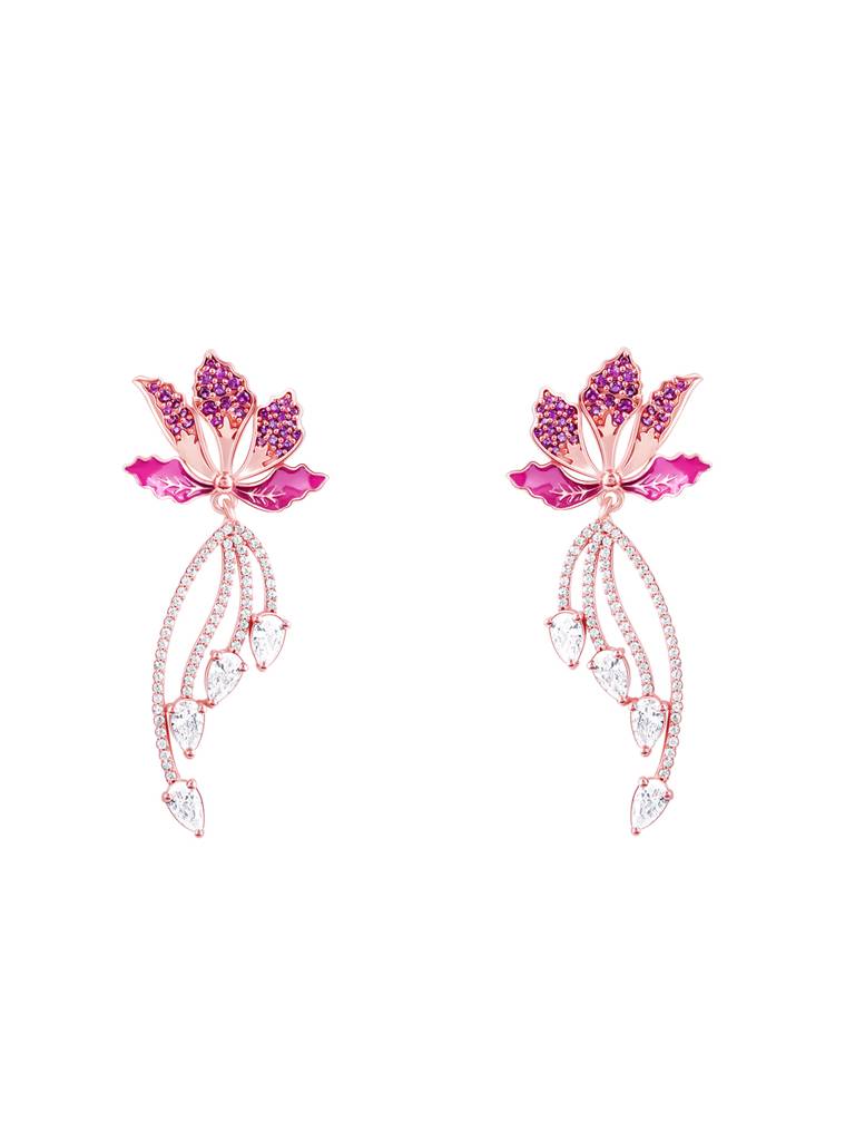 Giva 925 Silver Bhumi Rose Gold Ebony Moment Earrings : ER02516