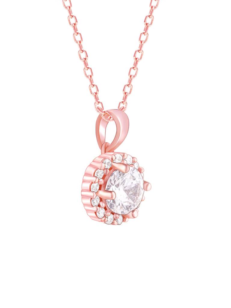 925 Silver Rose Gold Eve Beauty Set For Women And Girls : ER02518PD02276R0118