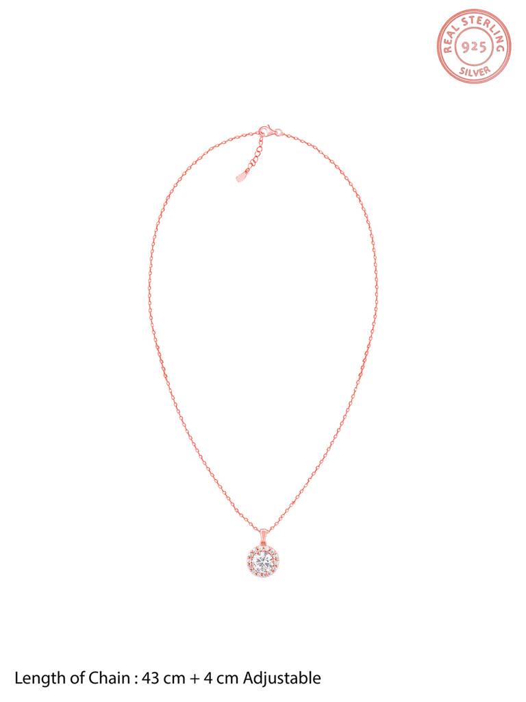 925 Silver Rose Gold Eve Beauty Set For Women And Girls : ER02518PD02276R0118