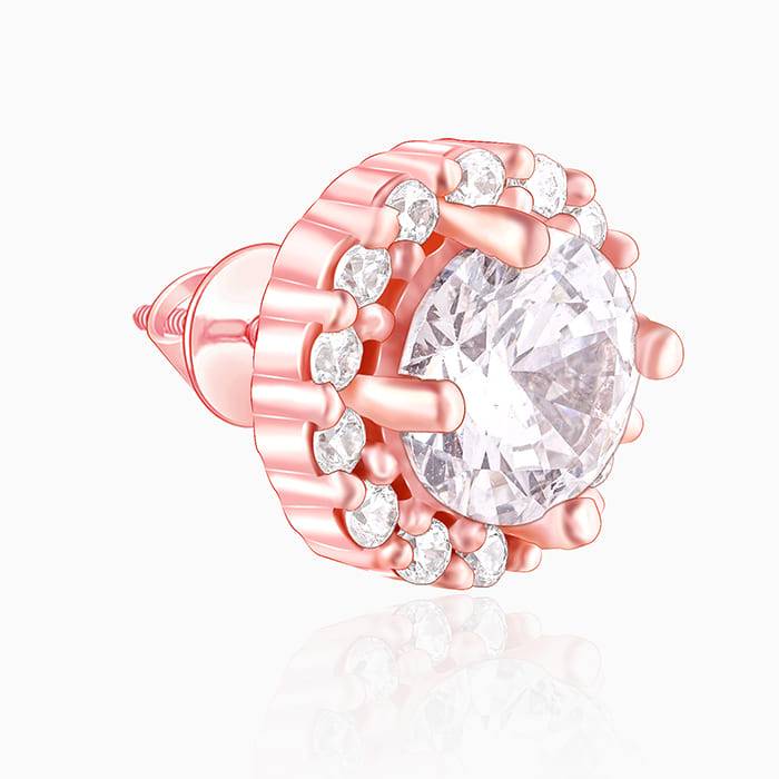 Giva 925 Sterling Silver Rose Gold Eve Beauty Set Of Three| Gifts For Women And Girls | Wi : ER02518PD02276BR0916
