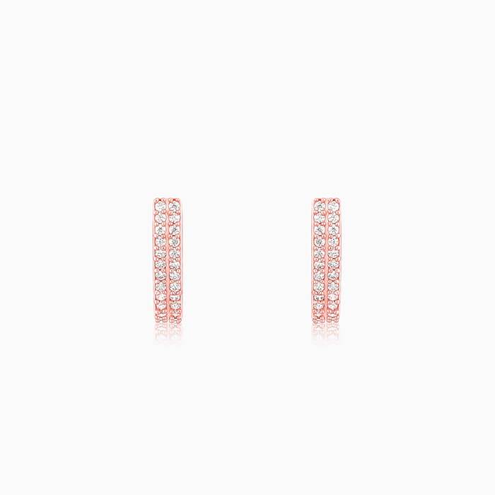 Giva 925 Silver Rose Gold Slender Earrings : ER02519