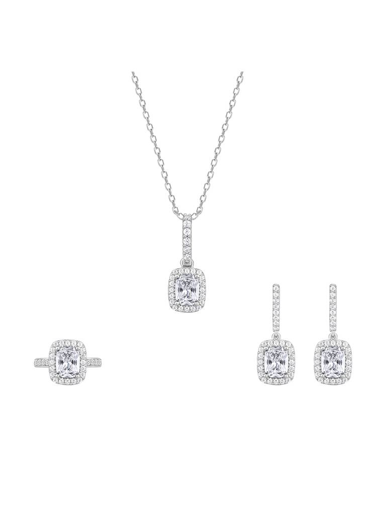 925 Silver Vesper Set Of Three For Women And Girls : ER02526PD02285R042