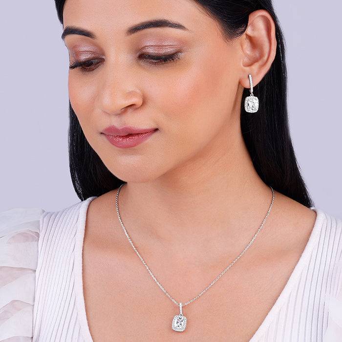 Giva 925 Sterling Silver Vesper Set| Gifts For Women And Girls | With Certificate Of Authe : ER02526PD02285