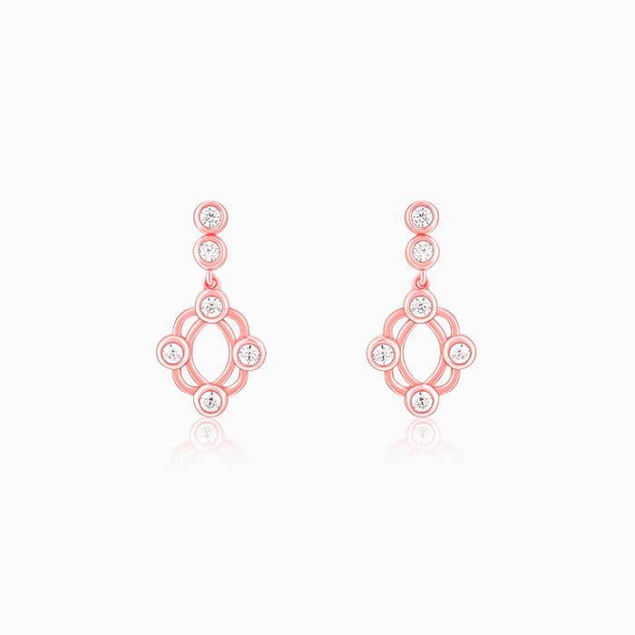 Giva 925 Silver Rose Gold Supple Earrings : ER02538