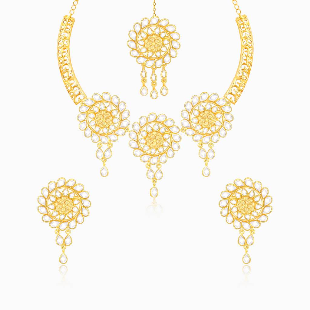 Giva 925 Sterling Silver Sajh Dhaj Ke Set| Gifts For Women And Girls | With Certificate Of : ER02541PD02296MT03