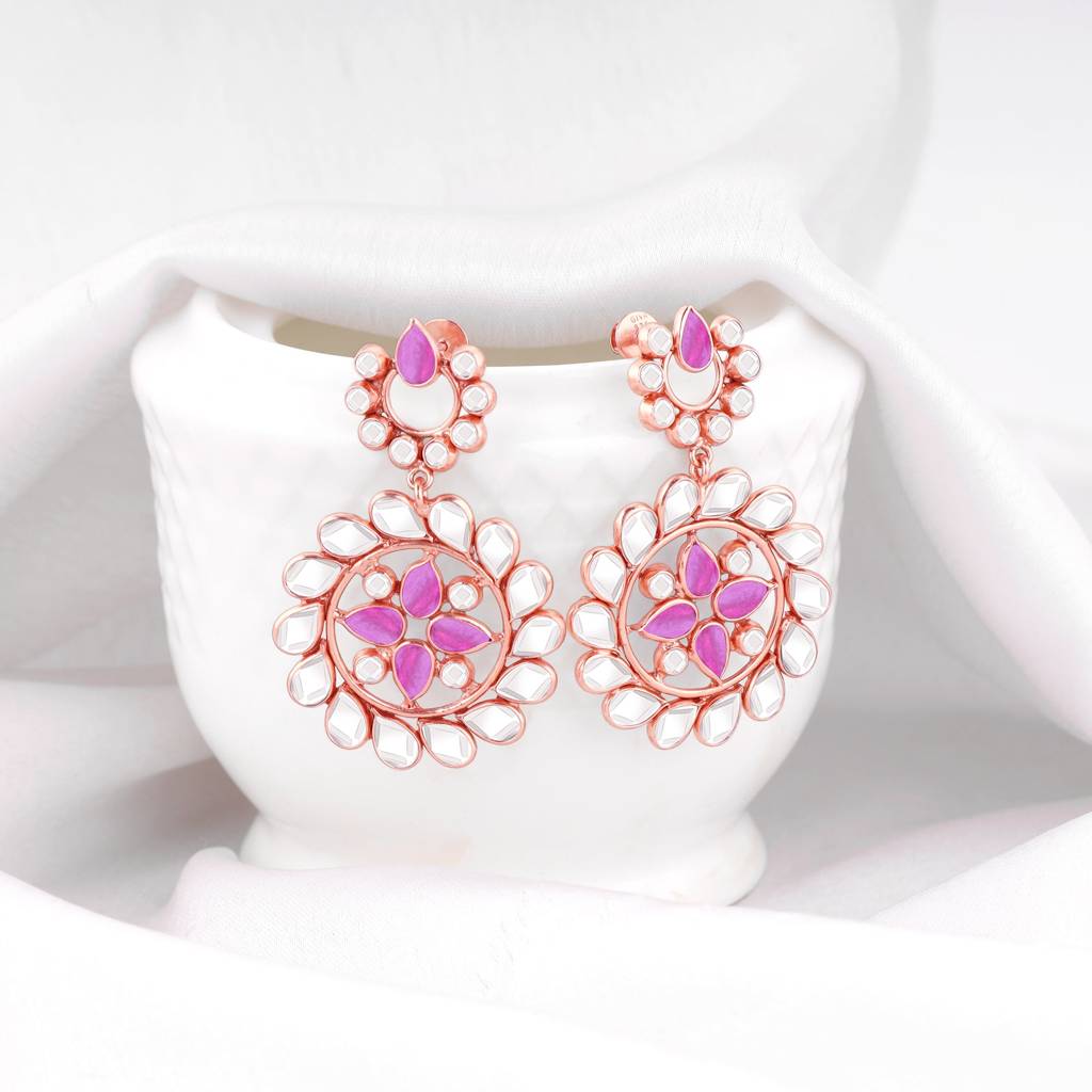 Giva 925 Sterling Silver Ghoomar Set| Gifts For Women And Girls | With Certificate Of Auth : ER02547R01632BR0961