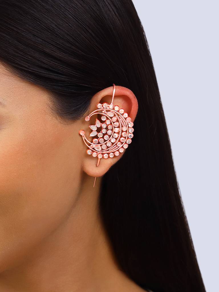 Giva 925 Silver Dil Chori Ear Cuff : ER02554