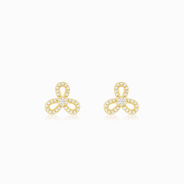 Giva 925 Silver Golden Trifecta Earrings : ER02559