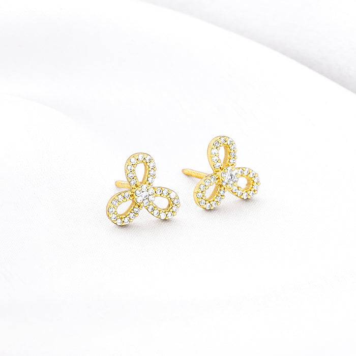 Giva 925 Silver Golden Trifecta Earrings : ER02559