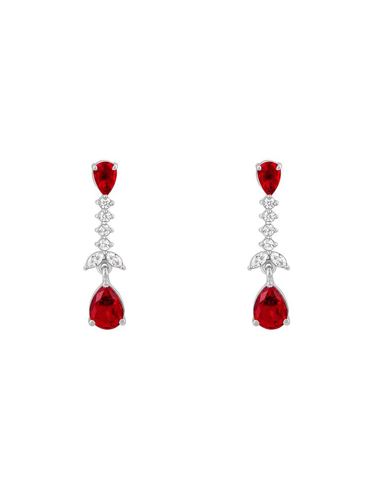 925 Silver Better Half Earrings For Womens And Girls : ER02577