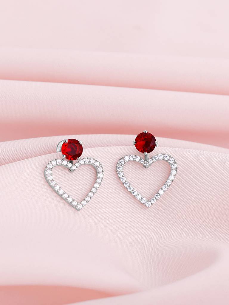 925 Silver Love Actually Convertable Earrings For Womens And Girls : ER02578