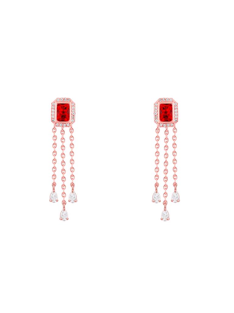 925 Silver Rose Gold Raining Love Earrings For Womens And Girls : ER02581