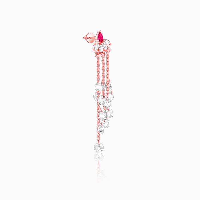 Giva 925 Silver Rose Gold Love In Rain Dangler Earrings : ER02582