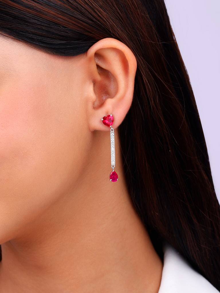925 Silver Senorita Dangler Earrings For Womens And Girls : ER02584