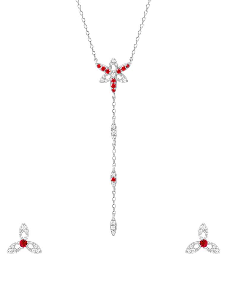 925 Silver Heart In Heart Set For Women And Girls : ER02596PD02351