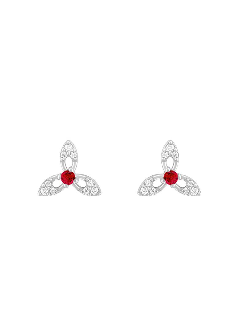 925 Silver Heart In Heart Earrings For Womens And Girls : ER02596