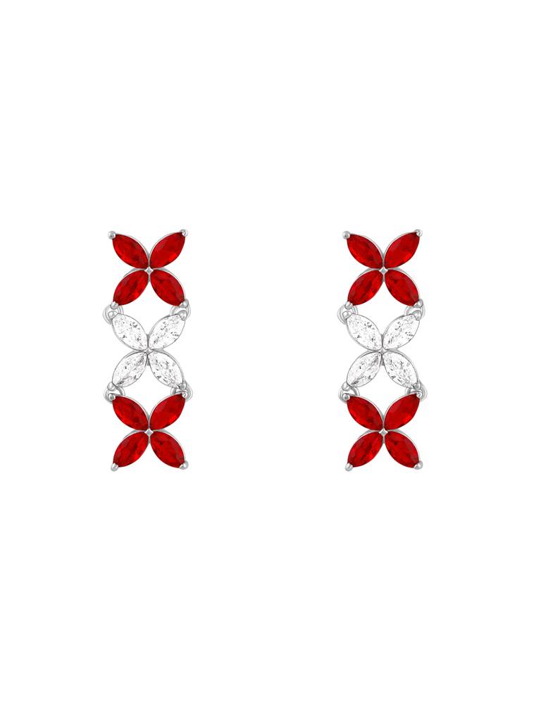 Giva 925 Silver Criss Cross Love Earrings : ER02607