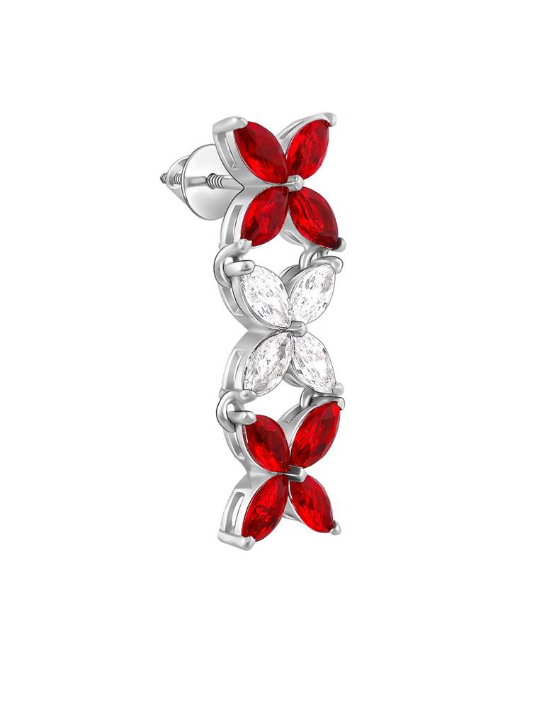 Giva 925 Silver Criss Cross Love Earrings : ER02607