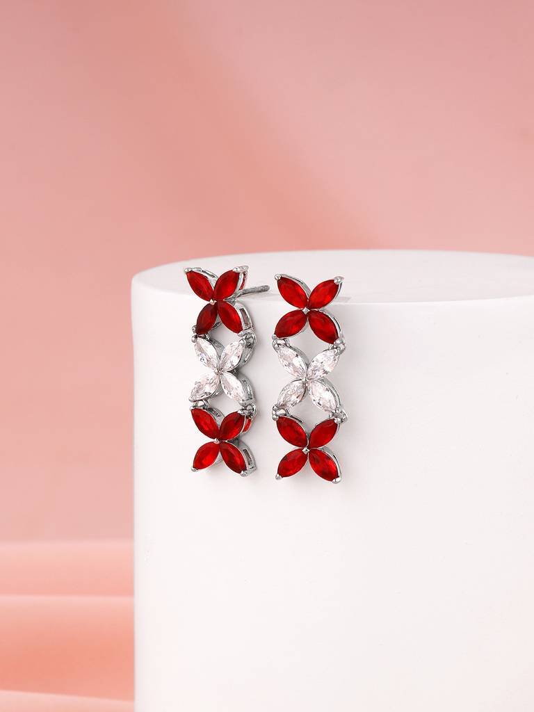 Giva 925 Silver Criss Cross Love Earrings : ER02607