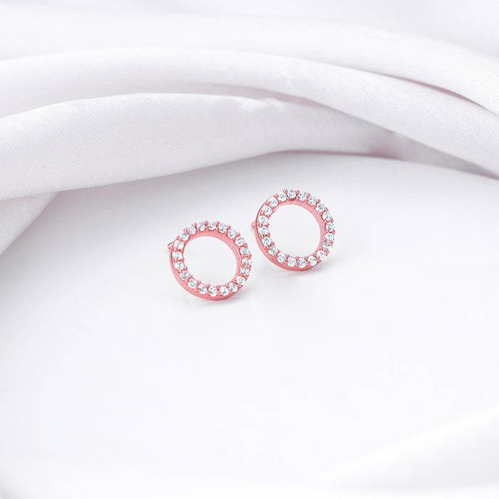 Giva 925 Silver Rose Gold Connected For Life Earrings Giva 925