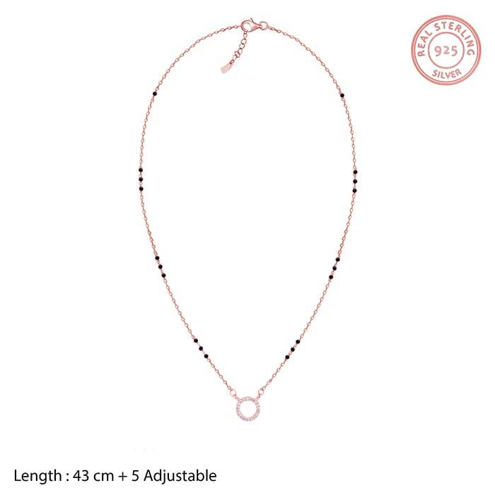 Giva 925 Sterling Silver Rose Gold Connected For Life Set| Gifts For Women And Girls | Wit : ER02609PD01353