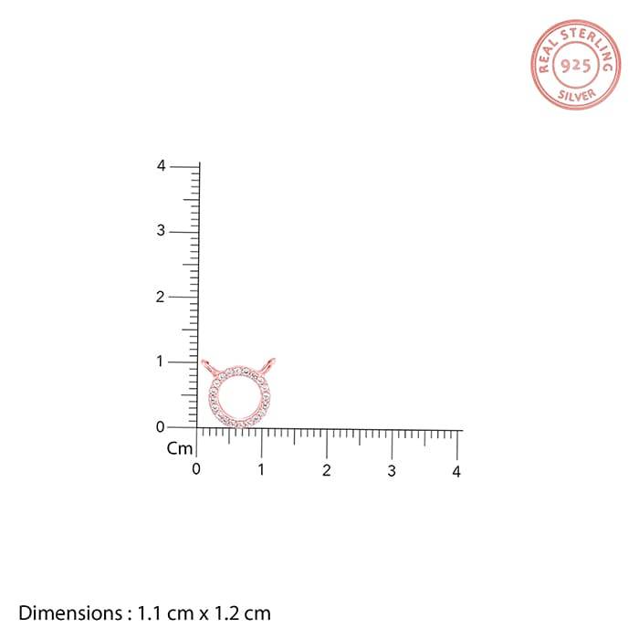 Giva 925 Sterling Silver Rose Gold Connected For Life Set| Gifts For Women And Girls | Wit : ER02609PD01353