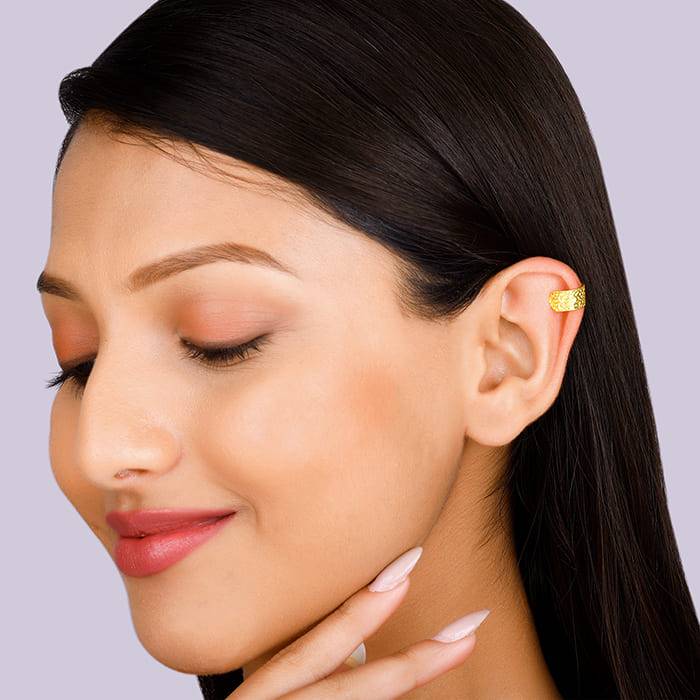 Golden Magnificent Ear Cuffs : ER02616