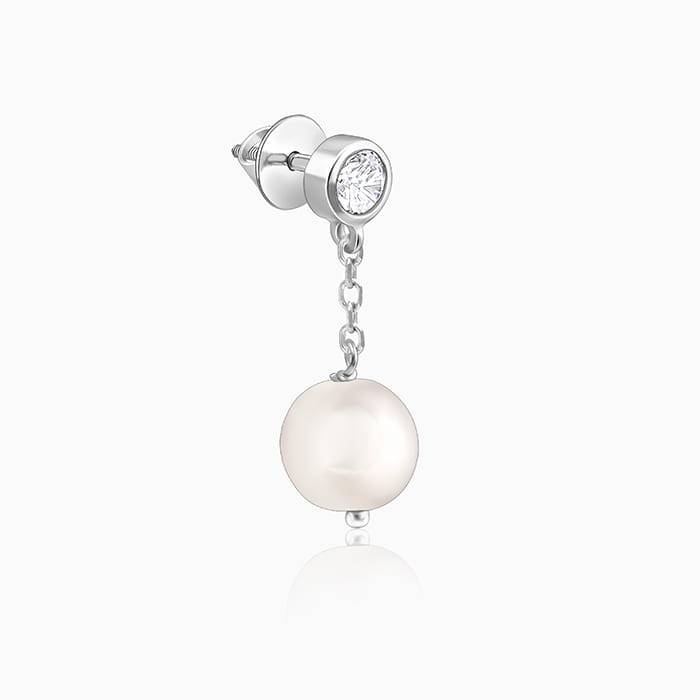 Giva 925 Sterling Silver Pearl'S Glow Earrings| Drops To Gift Women & Girls | With Certifi : ER02620